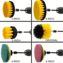 12/4 Pcs Electric Drill Brush Kit scrubber Cleaning Brush For Carpet Glass Car Kitchen Bathroom toilet Cleaning Tools household