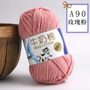 2Pcs Milk Cotton Knitting Yarn Soft Warm Yarn for Hand Knitting Worsted Crochet Threads Wool Line for Handmade