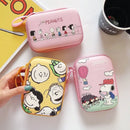 Snoopy Headphone Storage Bag Cute Large Capacity Coin Bag Portable Bag Animation Headphone USB Data Cable U Stick Storage Box