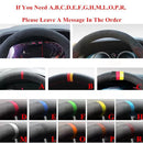 Car Steering Wheel Cover Black Non-Slip Artificial Leather For Mitsubishi Pajero 2007-2019 Galant 2008-2012 Zinger 2008-2011