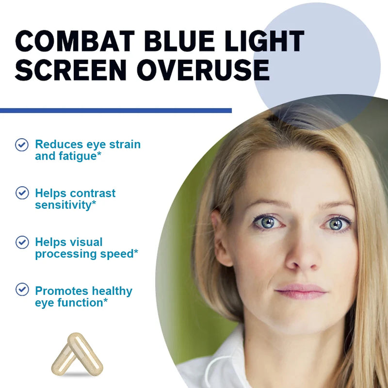 Fearathe Eye Health Vitamins - Lutein with Bilberry and Grape Seed Extracts - Supports Eye Fatigue, Dry Eyes and Healthy Vision