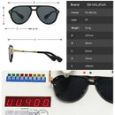 SHAUNA Retro Double Bridges Pilot Men Sunglasses Fashion Brand Designer Shades UV400 Trending Rivets Women Luxury Sun Glasses