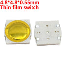 50PCS Membrane Tactile Push Button Micro Tact Switch 4 Pin 4*4*0.8mm SMD 4.8*4.8*0.55 3.7*3.7*0.35mm 3*2.6*0.6 4.5X4.5X0.55