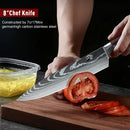 The Forge | Premium 7Cr17MoV Stainless Steel Chef Knife Set with Nylon Bag