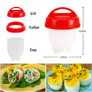 3/6pcs BPA Free Silicone Egg Boiler Steamer Non-stick Silicone Egg Cook Cups Fast Egg Poacher for Breakfast Kitchen Cooking Tool