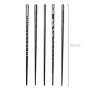 1Pair Japanese chopsticks Black Sushi Fast Food Noodles chop sticks Korean Tableware  Kitchen Bar Supplies Chinese Cutlery