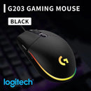 Logitech G102 Gaming Mouse 8000 DPI HERO Sensor 20M Click Durability RGB Lighting for Competitive Esports Daily Play G102  Mouse
