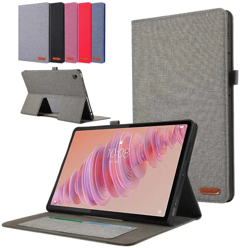 Luxury Flip Oxford Cloth Fabric Case For Lenovo Tab Plus 11.5 inch 2024 Tablet Protective Cover Hülle Coque Capa