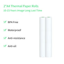 A4 Thermal Paper Compatible with PeriPage A40 Thermal Printer Quick-dry Perfect for Photo Picture Receipt Memo PDF File Print