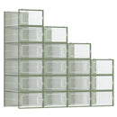 SONGMICS Shoe Boxes, Pack of 18 Stackable Shoe Storage Organisers, Foldable and Versatile for Sneakers, Fit up to UK Size 11