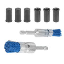 Camecho 19pcs Universal Injector Seat Brush Cleaner Cleaning Tool Kit for Diesel Engines