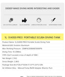 The Abyss Companion | 1L Portable Mini Scuba Diving System with Hand Pump