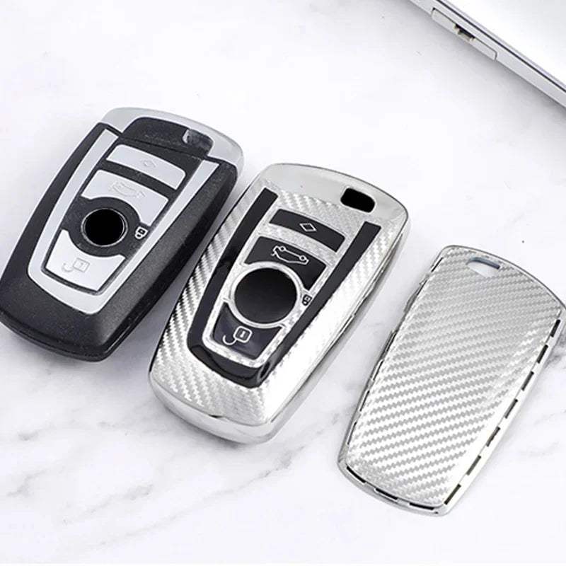 Key Case for BMW 520 525 F30 F10 F18 118i 320i 1 3 5 7 Series X3 X4 M3 M4 M5 Car Smart Keys Cover Fob Bag Shell Protector