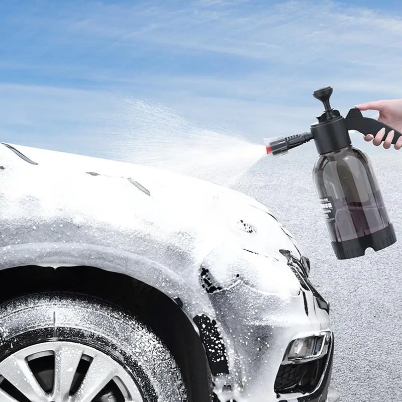 2L Hand Pump Foam Sprayer Snow Foam Gun Nozzle With Bottle Cleaning Tools Wash Valve Relief Spray Pressure Window Car B4J5