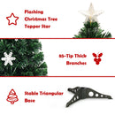 3/ 4/ 5/ 6 FT Fiber Optic Artificial Christmas Tree Pre-Lit Christmas Tree, Xmas Full Tree, Xmas Holiday Decor for Office, Home