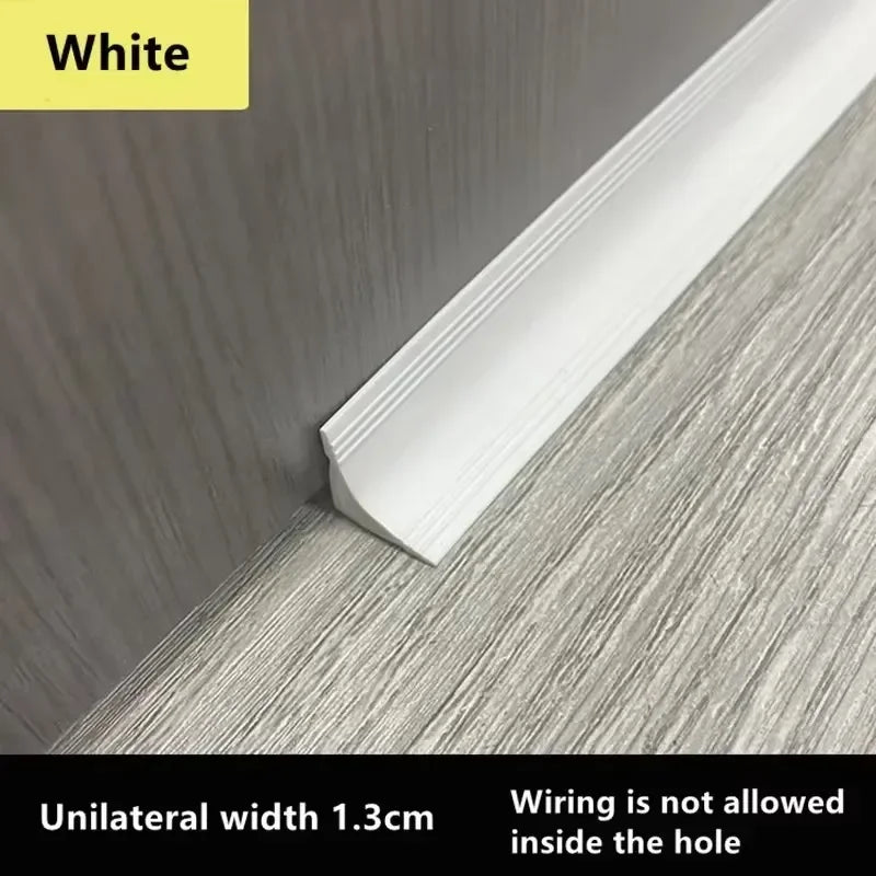 PVC Caulk Internal Corner Skirting Trim Line waterproof tape Ceiling Wall Edge Molding Self-adhesive Decorative Pressure Strip