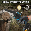 The Arboreal Edge | 6-Inch Cordless Mini Chainsaw with 21V Li-Ion Power System