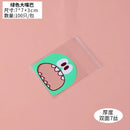 100pcs Cute Monster Sharp Teeth Plastic Bags Xmas Gift Packaging Bags Wedding Candy Bag OPP Bags Birthday Easter Party Decor