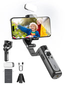 Hohem iSteady XE Kit Smartphone Gimbal 3-Achsen Handheld Stabilisator Handy Selfie Stick Stativ mit magnetischem Fülllicht Videoaufnahme