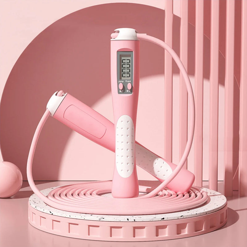 2.8m Counting Jump Rope Adults Adjustable Skipping Rope Jumping Rope with Counter Home Exercise Gym Training Fitness Equipment