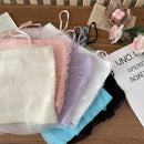 Chic Spaghetti Strap Tube Tops Gauze Y2k Women Sleeveless Mesh Tank Top Crop Top Camisole Female Summer Streetwear 2000s Clothes