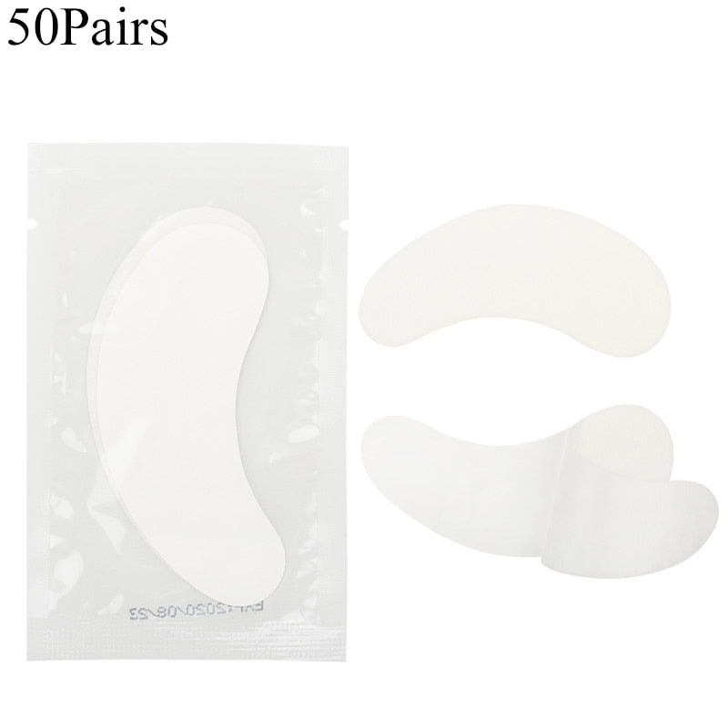 50/100/200 Pairs Under Eye Pads New Design Eye Gel Patches Lint Free Eyelash Pad for Lash Extensions Beauty Eyes Makeup Tools