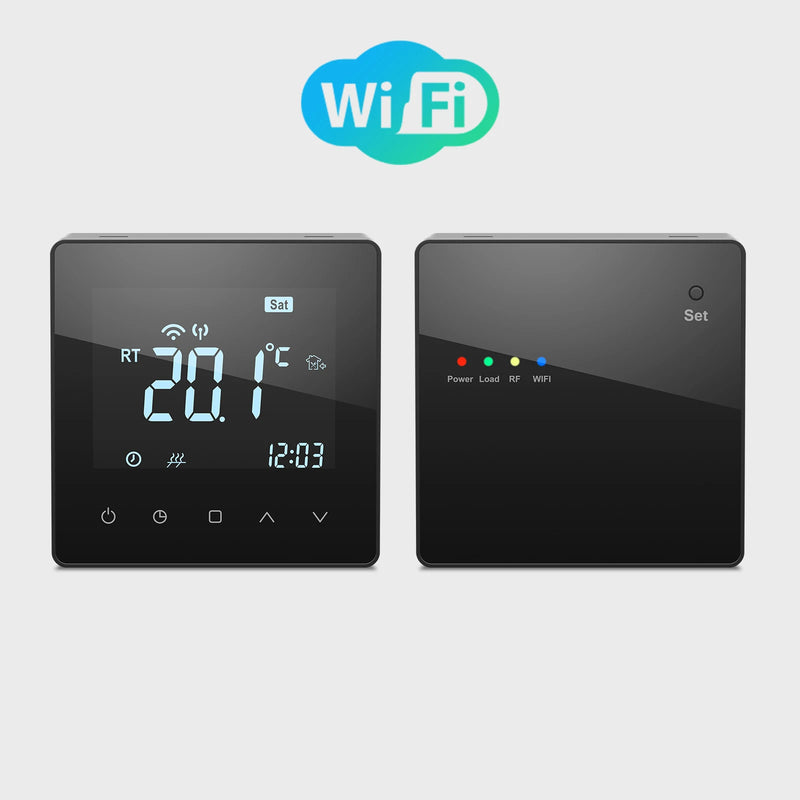 Beok Wireless Thermostat Smart Tuya RF Gas Boiler Battery Powered Thermoregulator Programmable Work with Google Home Alexa