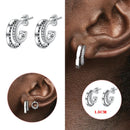 Real 925 Sterling Silver Disney Mickey Mouse Earrings Star Earrings for Women's Wedding and Engagement Girlfriend Birthday Gift