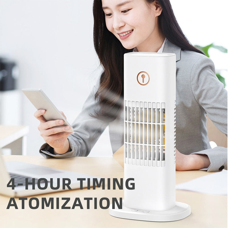 Portable Mini Air Conditioning Fan USB Spray Type Water Cooling Fan Desktop Air Cooler Freestanding Air Conditioner For Room