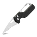 Tragbares Klappmesser Express Paketmesser Geschenk Schlüsselanhänger Gezacktes Hakenmesser Outdoor Camping Handgepäck Überlebenswerkzeug Kartonöffner