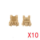 WW2 Military Building Blocks Mini Bricks Solider Figures Gifts Weapon Equipment Accessories USA Greman Vests Armor Toys For Kids