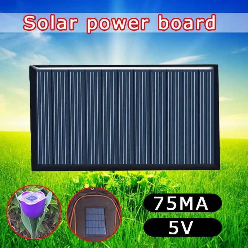 80x45mm Solar Panel Drop Glue Board Portable Generator Charger Outdoor Camping Power Supplies Garden Light Power Accessories