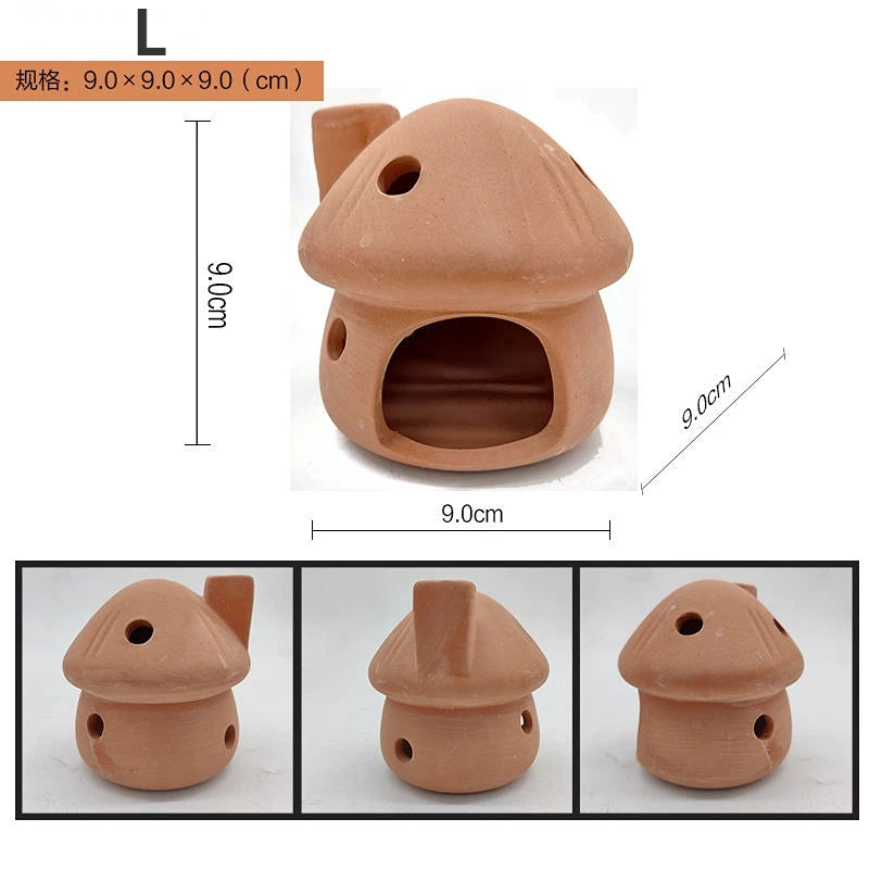 Ceramics Aquarium Decoration Shrimp Fish Hatch Hiding Shelter Pineapple House Fish Spawn Clay Pots Aquarium Accessories