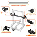 3D Printer Parts Y/X Axis Motor Mount Bracket Right/ Left X/Z-Axis Front/Back Motor Mount Plate X/Y Tensioner For CR-10 Ender-3