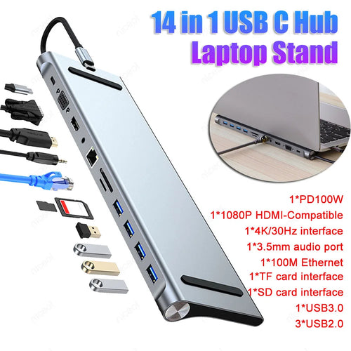 The Port Authority | 11-in-1 USB-C Docking Station with PD 100W