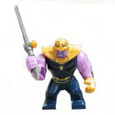 Marvel Action Figure Mini Block Toy, Superhero Hulk Thanos Venom Children's Puzzle Group Building Blocks Toy Handmade Birthday G