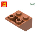 Wange 82Pcs/Lot 3660 2x2 Sloping Reverse Building Blocks Moc Slanted Parts Compatible with Brick  Children Toy Assembly Gift Box