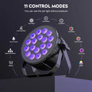 The Chroma Array | U'King 4-Piece 18x8W RGBW DMX512 LED Stage Par System