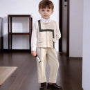 2026 Boys Suit Set Stylish Flower Children Birthday Outfits Spring/Summer School Host Performance Blazers Costume Kids Clothes