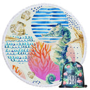 Summer Round Beach Towels Undersea Octopus Circle Bath Shower Towel With Drawstring Storage Bag Yoga Mat Blanket toalla playa