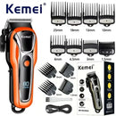 Kemei PG1990A Rechargeable Hair Clipper or Limit Combs Professional Cordless Men Hair Trimmer Men's Hair Cutting Machine Barber