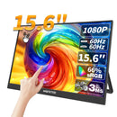 HGFRTEE 15.6 Inch Touch Portable Monitor ADS-IPS 1920*1080P 300cd/m2 Extended Display for Laptop Second Screen XBox PS4/ 5