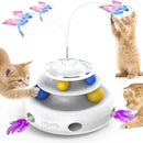 Chargeable Cat Laser Interactive Indoor Cat Puzzle Pet Toys Automatic USB Cat Teaser Pet Toys Smart Cat Feather