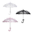 Handmade Lace Umbrella Romantic Vintage Wedding Flower Bridal Parasol Costume Women Dancing Photography Stage Performance