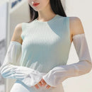 Ice Anti-sunburn Sleeve Summer UV Solar Arm Sleeves Women's Driving Sun Protection Long Sleeve Anti-UV Cycling Sleeves Loose