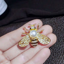 Emaille Strass Perle Bienen Broschen Für Frauen Unisex Trendy Insekt Tier Brosche Kleidung Anzug Schnalle Zubehör Schmuck Geschenke