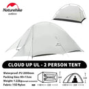 Naturehike Upgraded Cloud Up 2 Person Tent Outdoor Camping Tent Ultralight Waterproof Tent Free Standing Hiking Backpacking Tent