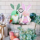 1/2Pcs Rabbit Ear Dwaft Handmade Cotton Ornaments Easter Faceless Gnomes Bunny Household Decoration for Spring Holiday Party