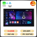 Podofo 4 + 64G 7 ''/9''/10.1 ''Car Radio Universal Android Multimedia Player WIFI GPS Navigation Carplay Android Auto DSP Car Audio