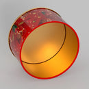 Christmas Round Metal Gift Box Candy Cookie Storage Containers Tinplate Boxes Children Christmas Gift Holiday Party Supplies